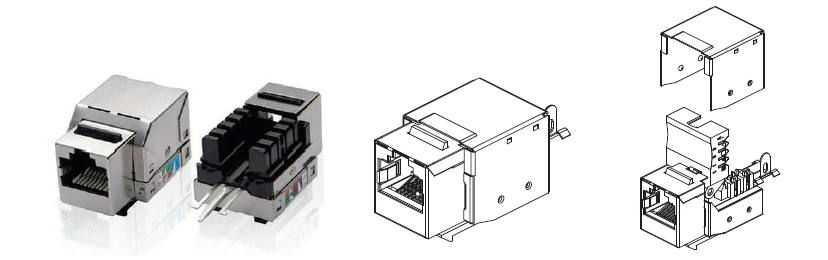 Category 6 STP RJ 45 Key Stone Jack