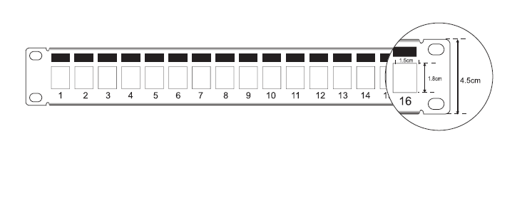 Unloaded Patch Panel