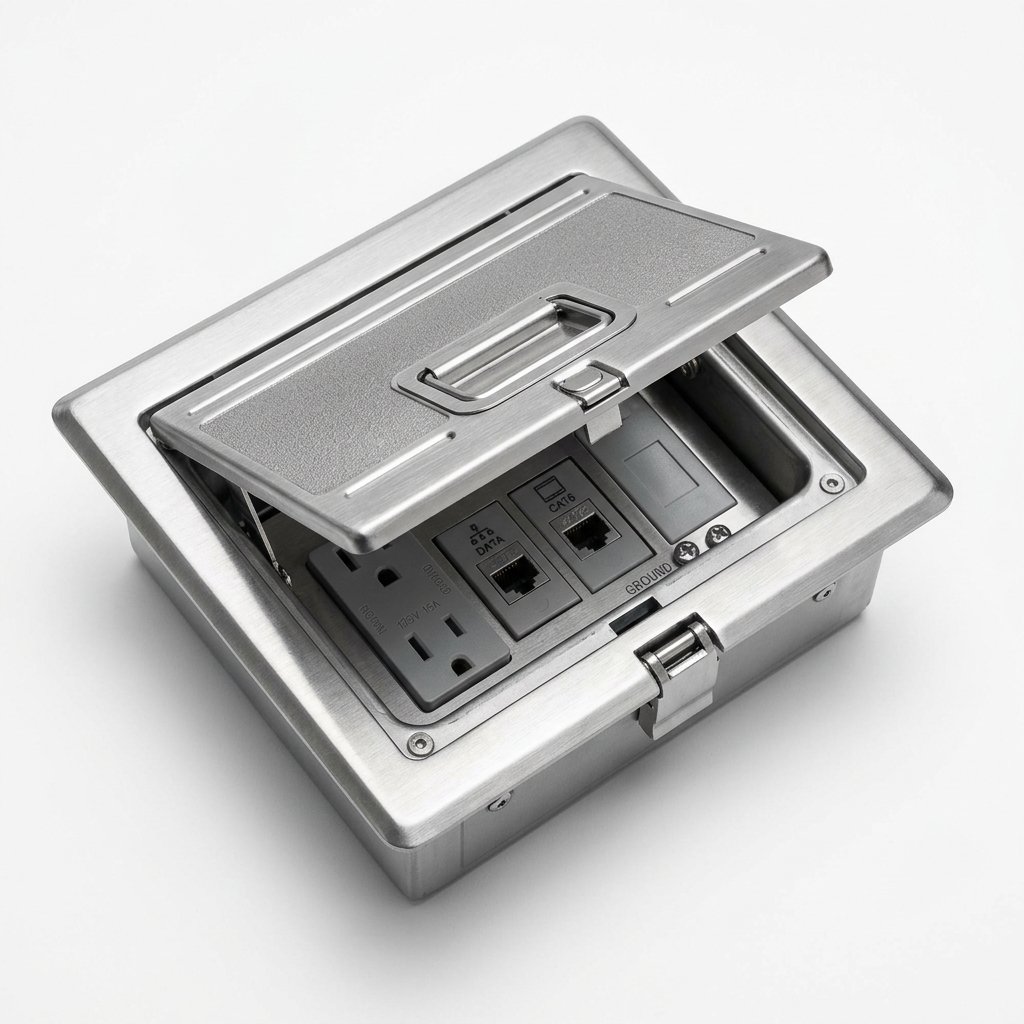 FLOOR BOX 130x230 Silver