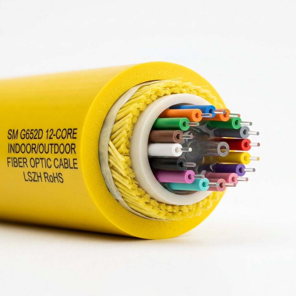 Avalco 12 core Fiber SM G652D Indoor/Outdoor