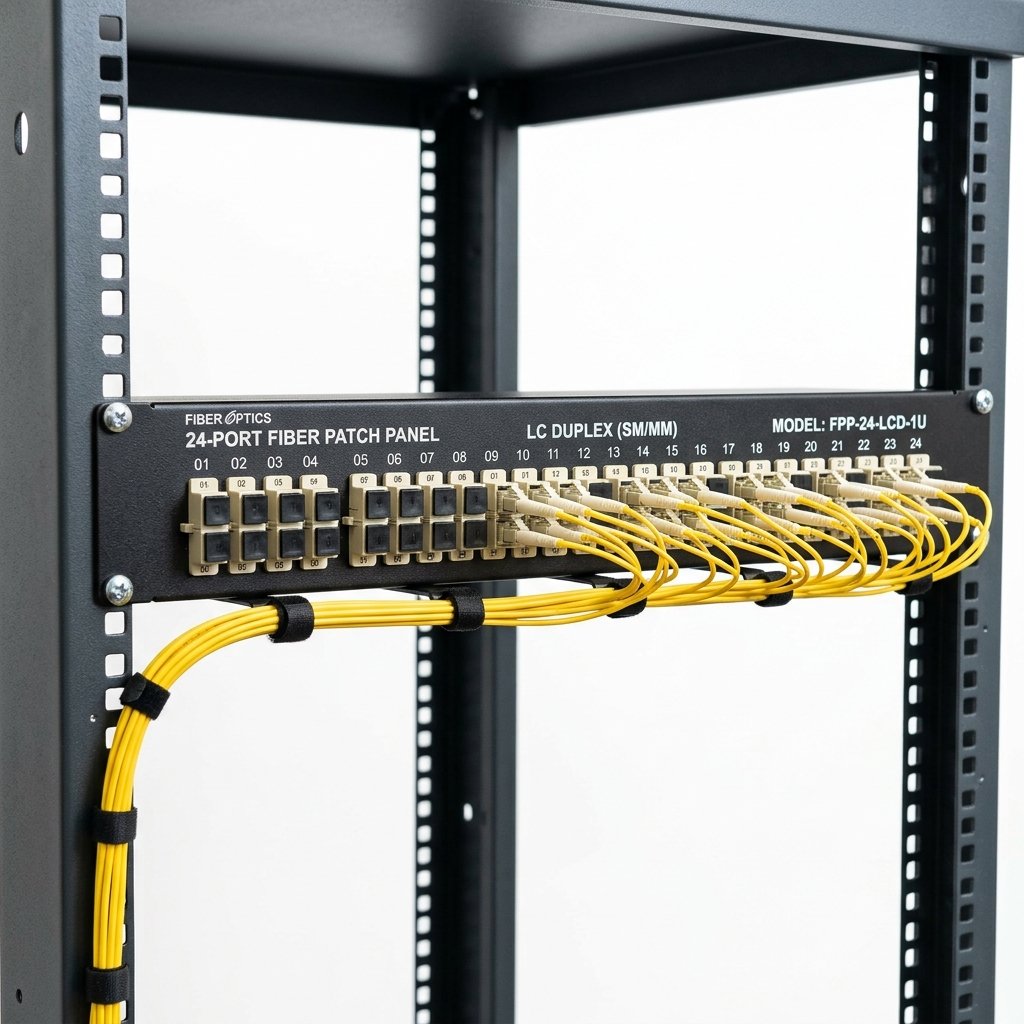 24 Port Fiber Patch Panel, LC Duplex