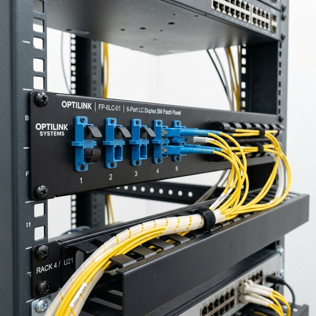 Avalco 6 Port Fiber Patch Panel LC Duplex