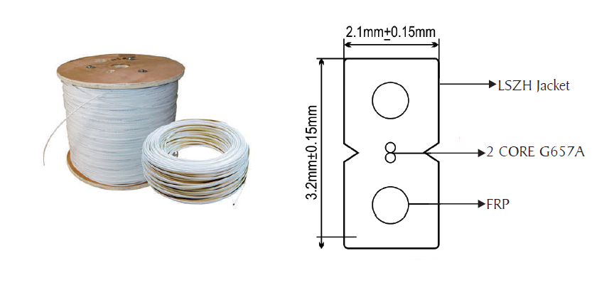 Indoor FTTH Drop Cable